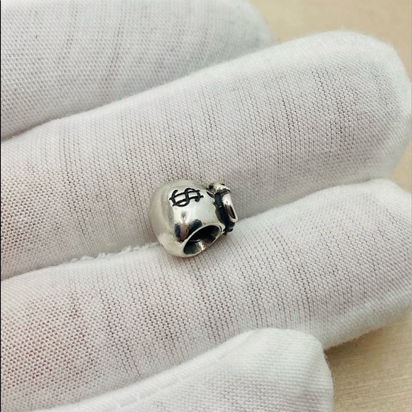 EUC Pandora 790332 Sterling Silver Money Bag Bead/Charm - Retired! - Picture 3 of 6